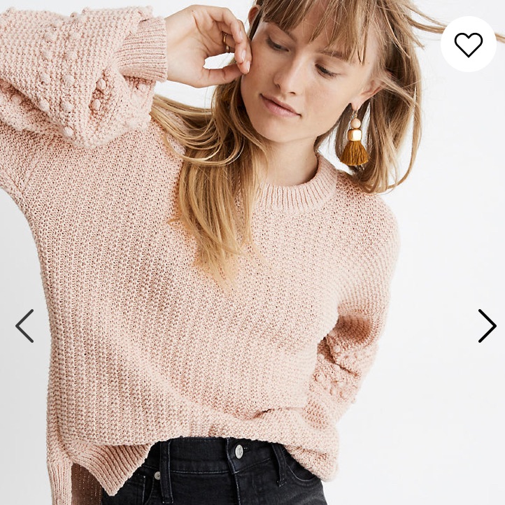 Madewell Bobble Pullover Sweater